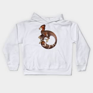 Cozy Velociraptor Kids Hoodie